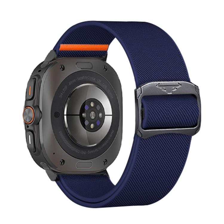 For Samsung Galaxy Watch Ultra 47mm Kalebol Elastic Nylon Watch Band(Midnight Blue) - Watch Bands by Kalebol | Online Shopping South Africa | PMc TechLife | Buy Now Pay Later Mobicred