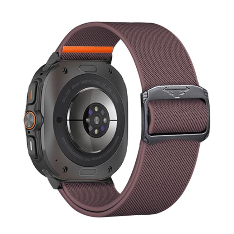 For Samsung Galaxy Watch Ultra 47mm Kalebol Elastic Nylon Watch Band(Smoky Purple) - Watch Bands by Kalebol | Online Shopping South Africa | PMc TechLife | Buy Now Pay Later Mobicred