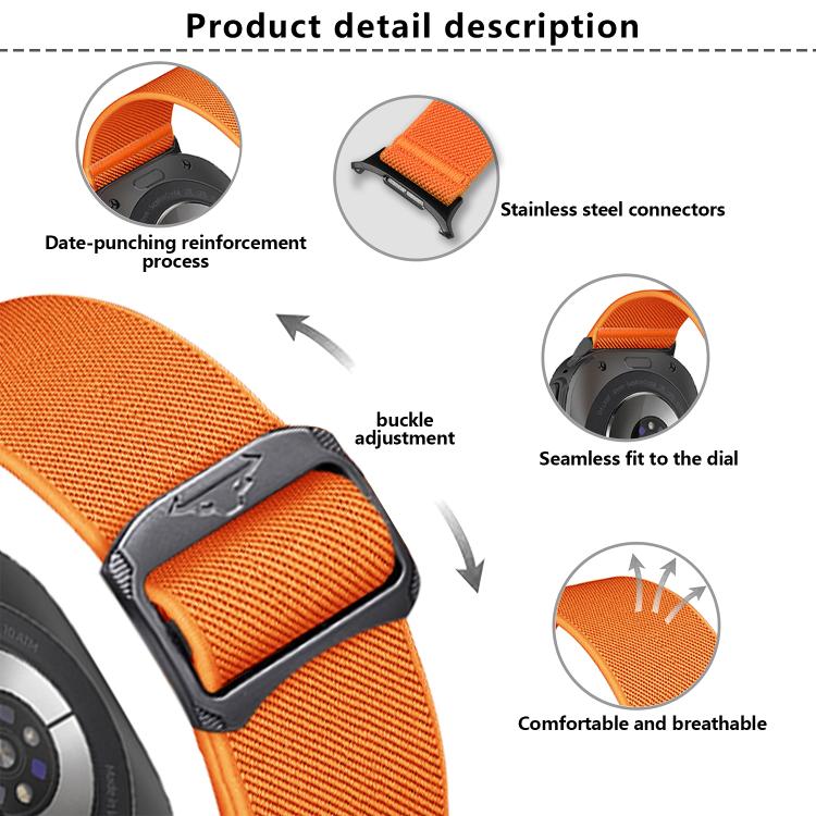 For Samsung Galaxy Watch Ultra 47mm Kalebol Elastic Nylon Watch Band(Starlight) - free shipping - PMc TechLife - Order now!