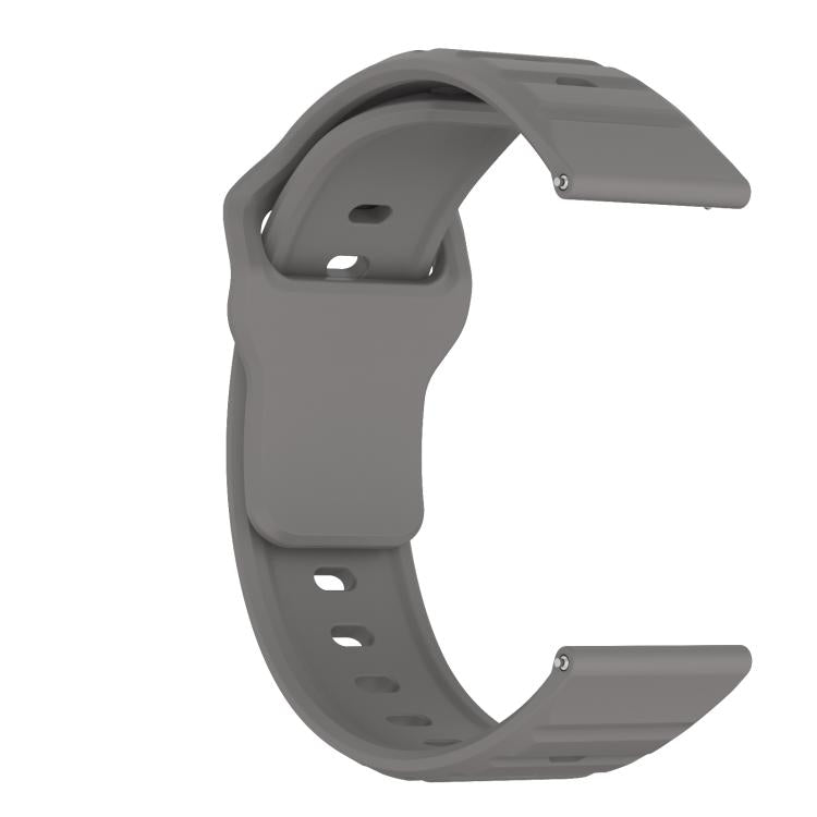 20mm Kalebol Wave Pattern Studded Buckle Silicone Watch Band(Grey) - free shipping - PMc TechLife - Order now!