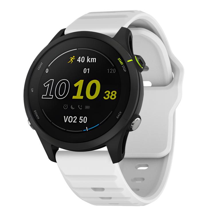 22mm Kalebol Wave Pattern Studded Buckle Silicone Watch Band(White) - free shipping - PMc TechLife - Order now!