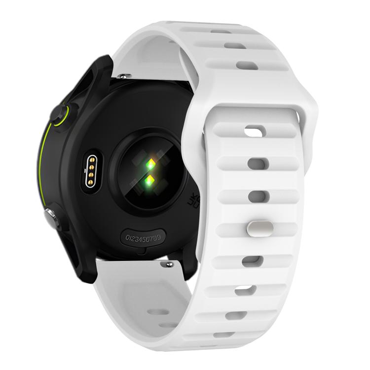 22mm Kalebol Wave Pattern Studded Buckle Silicone Watch Band(White) - free shipping - PMc TechLife - Order now!