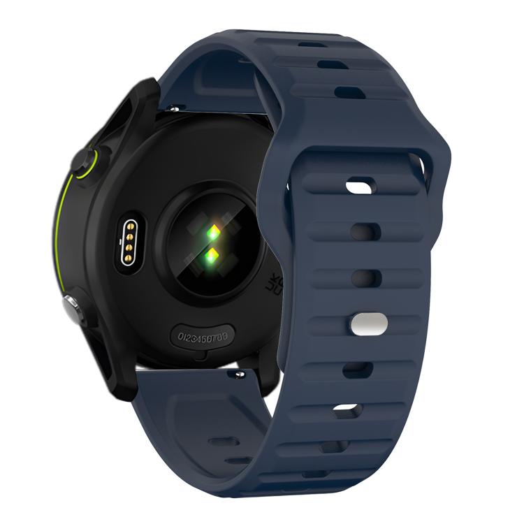 22mm Kalebol Wave Pattern Studded Buckle Silicone Watch Band(Dark Blue) - free shipping - PMc TechLife - Order now!