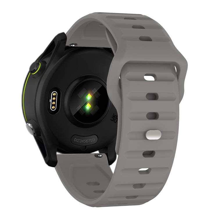 22mm Kalebol Wave Pattern Studded Buckle Silicone Watch Band(Grey) - free shipping - PMc TechLife - Order now!