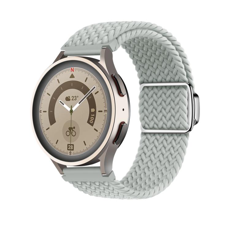 22mm Kalebol Nylon Braided Loop Magnetic Buckle Watch Band(Light Grey) - free shipping - PMc TechLife - Order now!