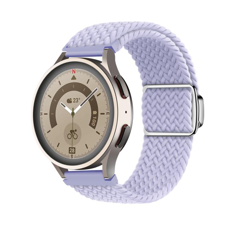 22mm Kalebol Nylon Braided Loop Magnetic Buckle Watch Band(Misty Purple) - free shipping - PMc TechLife - Order now!