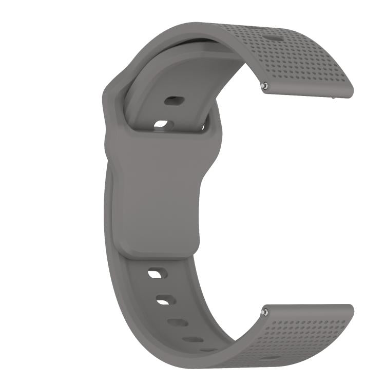 20mm Kalebol Dot Studded Buckle Silicone Watch Band(Grey) - 20mm Bands by Kalebol | Online Shopping South Africa | PMc TechLife | Buy Now Pay Later Mobicred