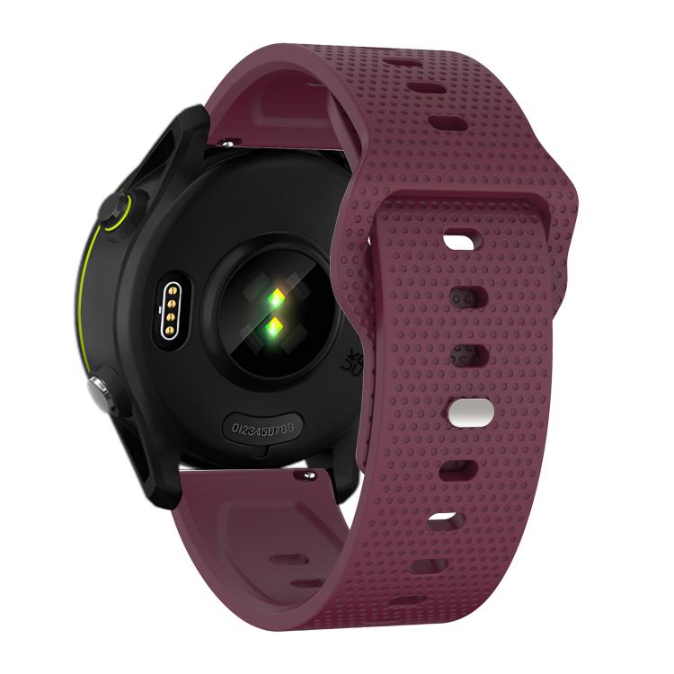 20mm Kalebol Dot Studded Buckle Silicone Watch Band(Wine Red) - free shipping - PMc TechLife - Order now!