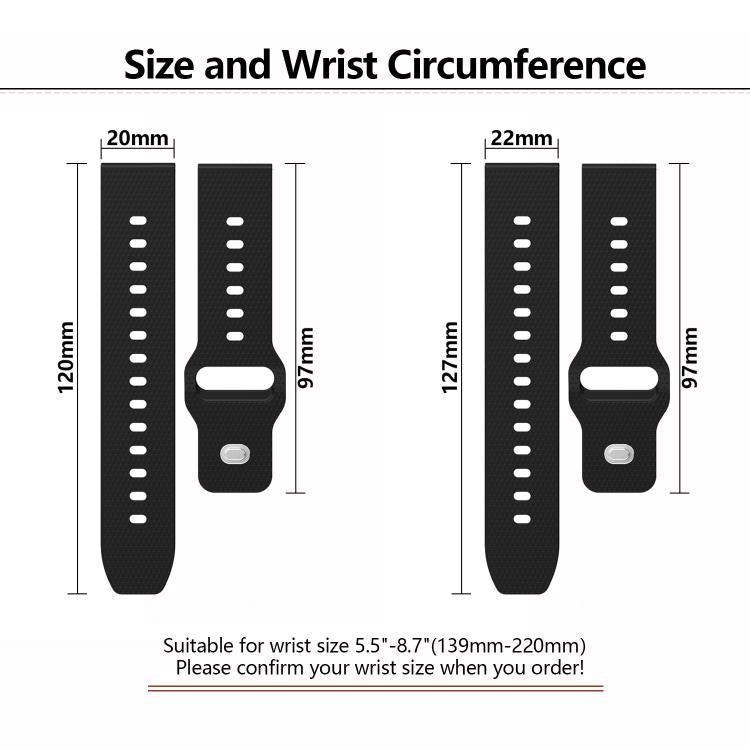 22mm Kalebol Dot Studded Buckle Silicone Watch Band(Navy Blue) - 22mm Bands by Kalebol | Online Shopping South Africa | PMc TechLife | Buy Now Pay Later Mobicred