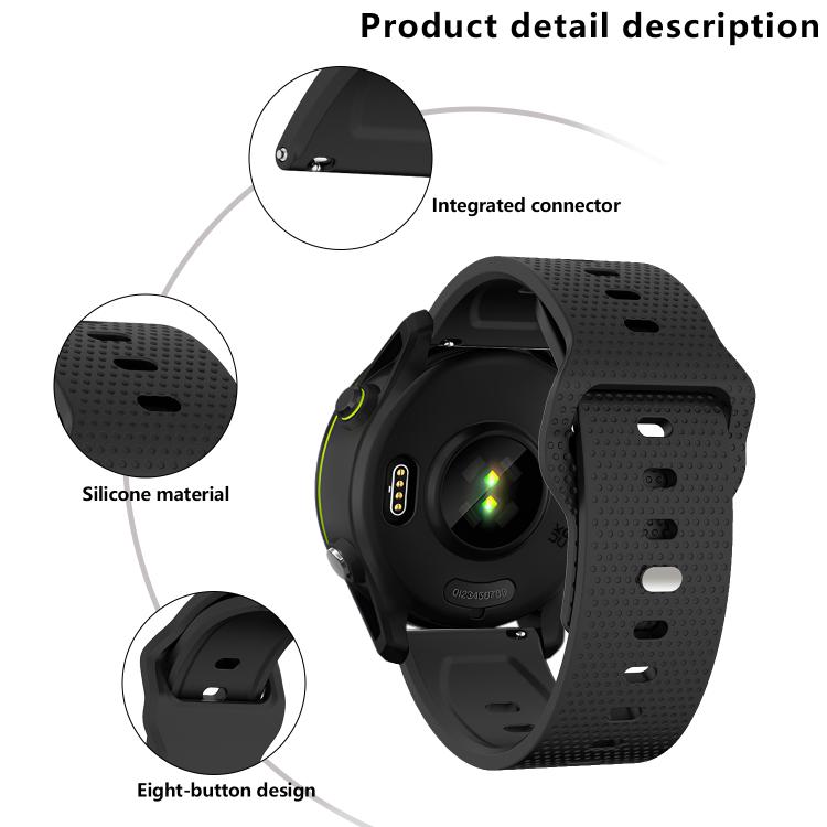 22mm Kalebol Dot Studded Buckle Silicone Watch Band(Dark Green) - free shipping - PMc TechLife - Order now!