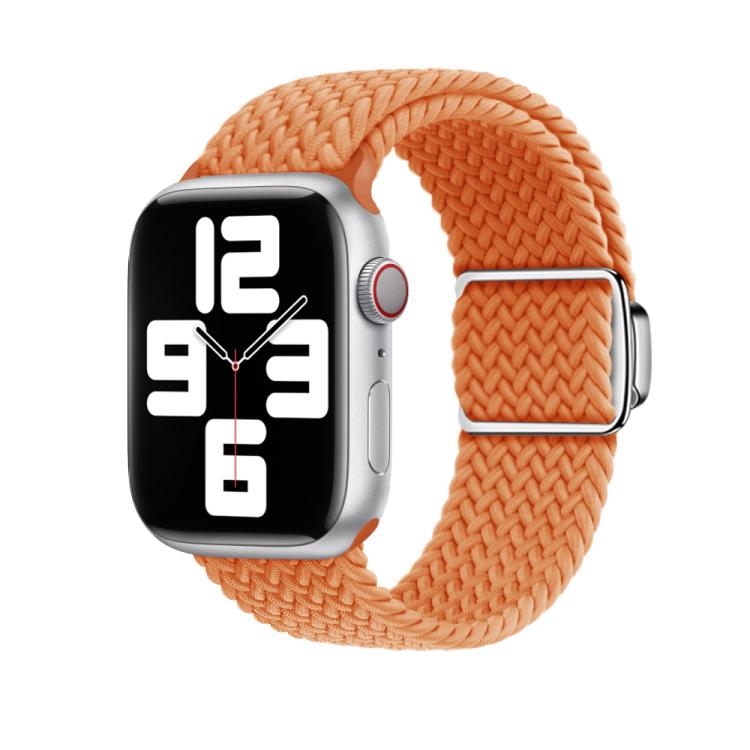 For Apple Watch 46mm / 49mm / 45mm / 44mm Kalebol Nylon Loop Magnetic Buckle Watch Band(Orange) - free shipping - PMc TechLife - Order now!