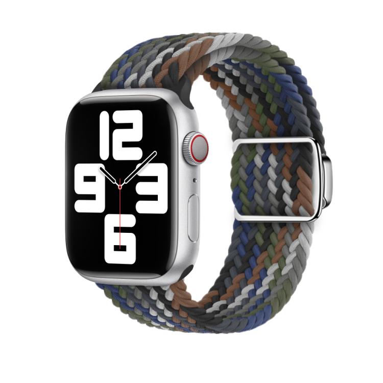For Apple Watch 46mm / 49mm / 45mm / 44mm Kalebol Nylon Loop Magnetic Buckle Watch Band(Cowboy Colorful 2) - free shipping - PMc TechLife - Order now!
