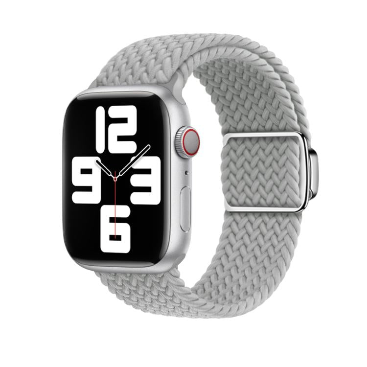 For Apple Watch 46mm / 49mm / 45mm / 44mm Kalebol Nylon Loop Magnetic Buckle Watch Band(Light Grey) - free shipping - PMc TechLife - Order now!