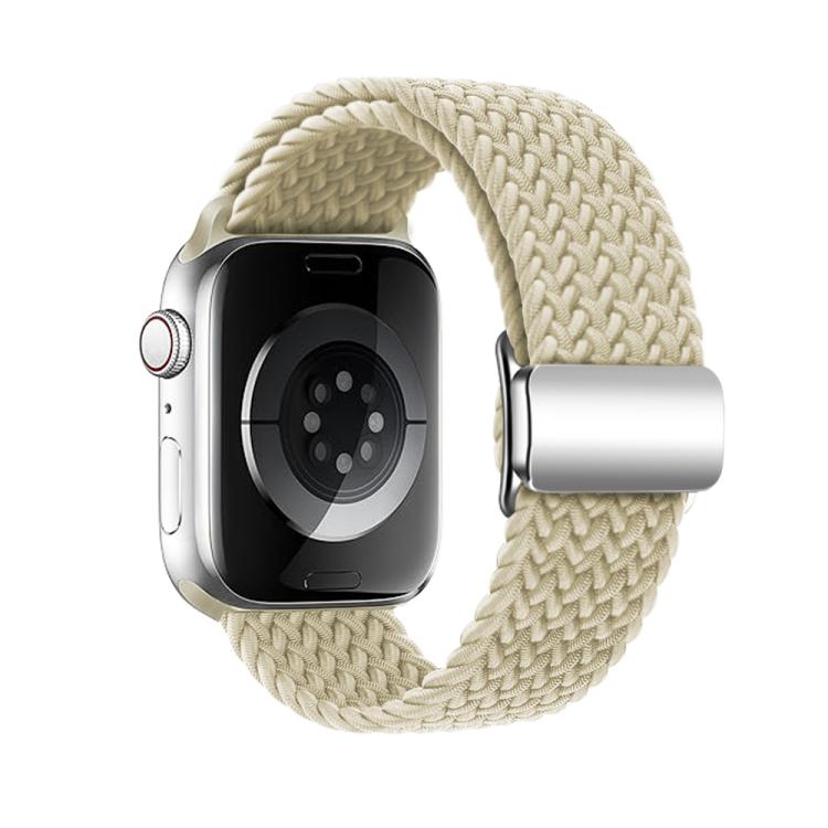 For Apple Watch 46mm / 49mm / 45mm / 44mm Kalebol Nylon Loop Magnetic Buckle Watch Band(Starlight) - free shipping - PMc TechLife - Order now!