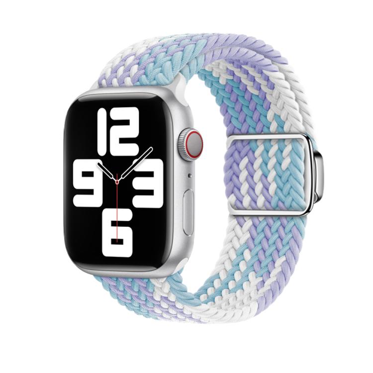 For Apple Watch 46mm / 49mm / 45mm / 44mm Kalebol Nylon Loop Magnetic Buckle Watch Band(Violet Blue) - free shipping - PMc TechLife - Order now!