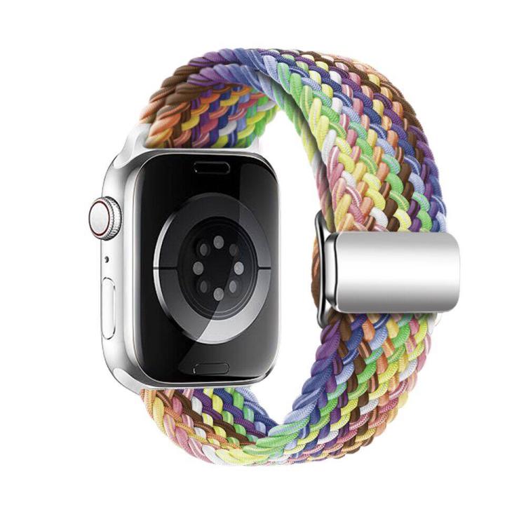 For Apple Watch 42mm / 41mm / 40mm / 38mm Kalebol Nylon Loop Magnetic Buckle Watch Band(Colorful) - free shipping - PMc TechLife - Order now!