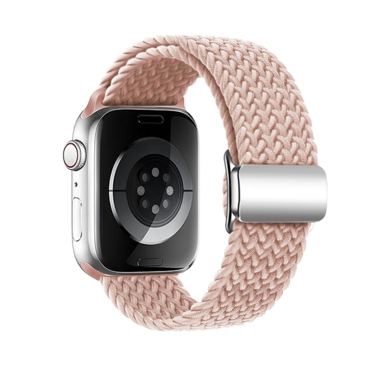 For Apple Watch 42mm / 41mm / 40mm / 38mm Kalebol Nylon Loop Magnetic Buckle Watch Band(Pink Sand) - free shipping - PMc TechLife - Order now!