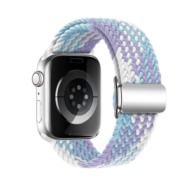 For Apple Watch 42mm / 41mm / 40mm / 38mm Kalebol Nylon Loop Magnetic Buckle Watch Band(Violet Blue) - free shipping - PMc TechLife - Order now!
