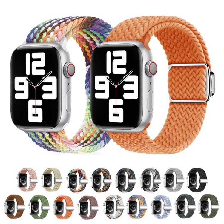 For Apple Watch 46mm / 49mm / 45mm / 44mm Kalebol Nylon Loop Magnetic Buckle Watch Band(Orange) - free shipping - PMc TechLife - Order now!