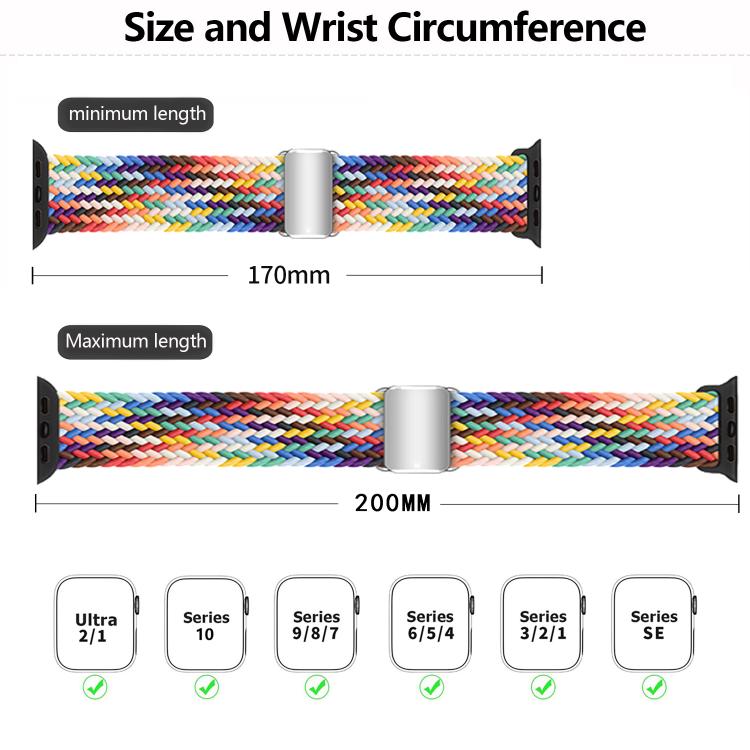 For Apple Watch 42mm / 41mm / 40mm / 38mm Kalebol Nylon Loop Magnetic Buckle Watch Band(Light Grey) - free shipping - PMc TechLife - Order now!