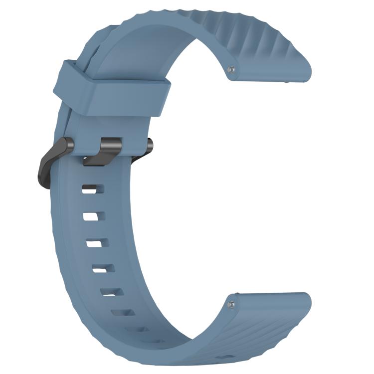 20mm Kalebol Steel Buckle Spruce Silicone Watch Band(Rock Blue) - free shipping - PMc TechLife - Order now!