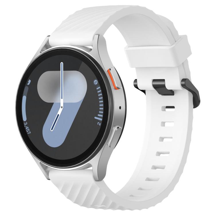22mm Kalebol Steel Buckle Spruce Silicone Watch Band(White) - free shipping - PMc TechLife - Order now!