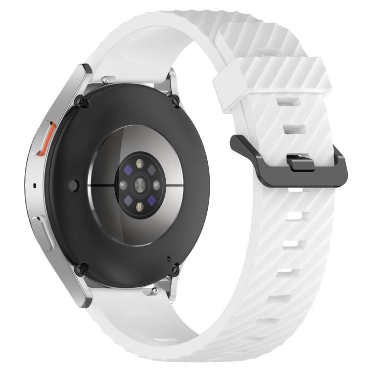 22mm Kalebol Steel Buckle Spruce Silicone Watch Band(White) - free shipping - PMc TechLife - Order now!