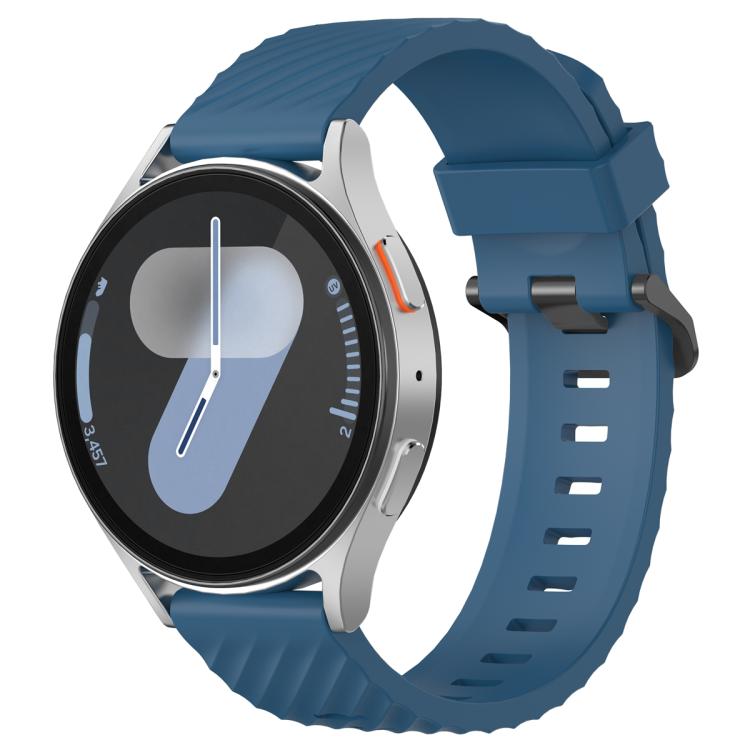 22mm Kalebol Steel Buckle Spruce Silicone Watch Band(Dark Blue) - 22mm Bands by Kalebol | Online Shopping South Africa | PMc TechLife | Buy Now Pay Later Mobicred
