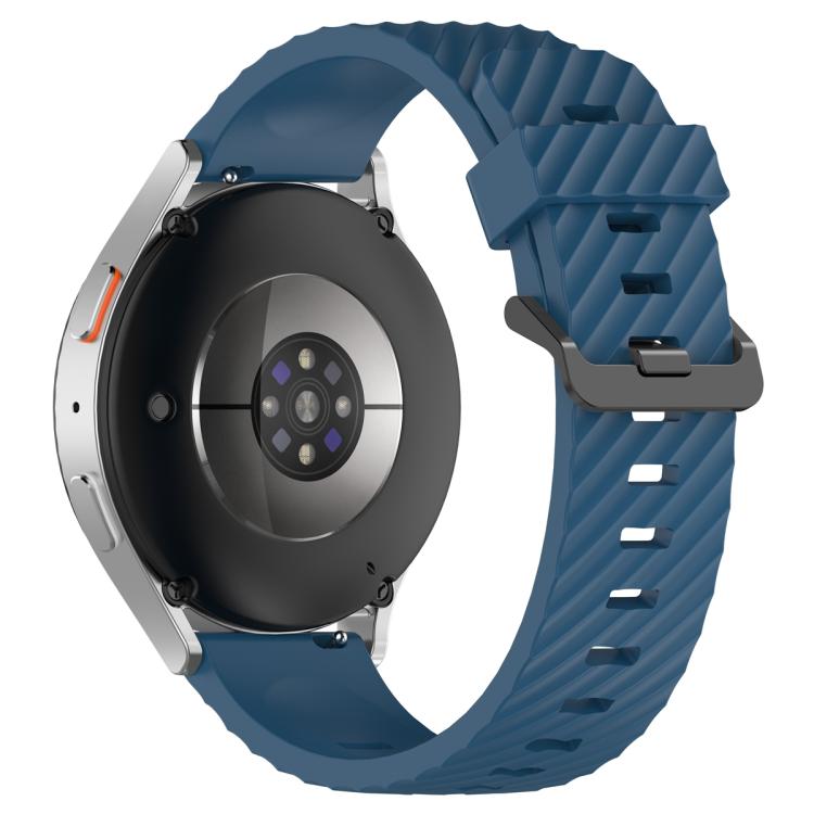 22mm Kalebol Steel Buckle Spruce Silicone Watch Band(Dark Blue) - 22mm Bands by Kalebol | Online Shopping South Africa | PMc TechLife | Buy Now Pay Later Mobicred