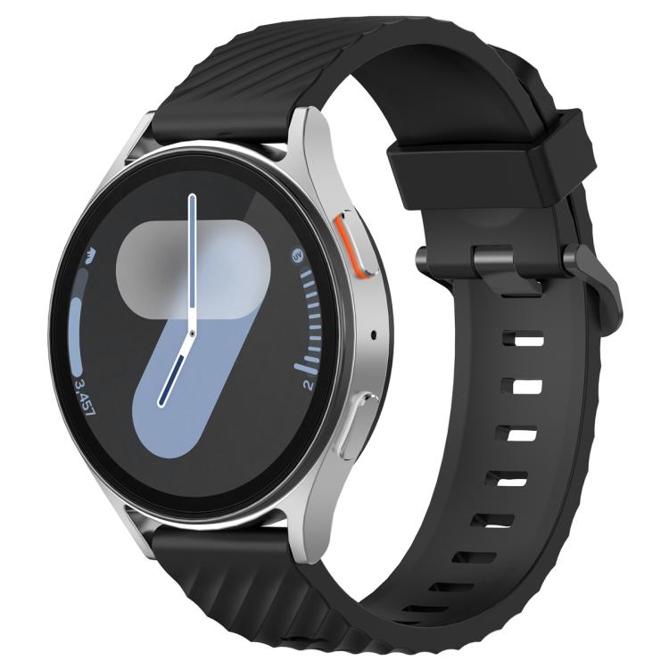 22mm Kalebol Steel Buckle Spruce Silicone Watch Band(Black) - free shipping - PMc TechLife - Order now!