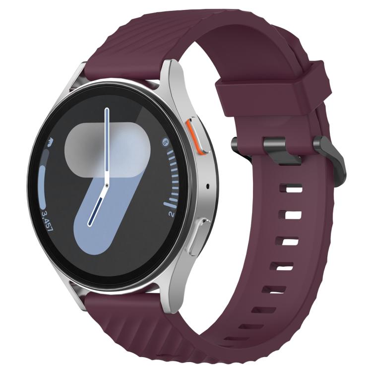 22mm Kalebol Steel Buckle Spruce Silicone Watch Band(Wine Red) - free shipping - PMc TechLife - Order now!