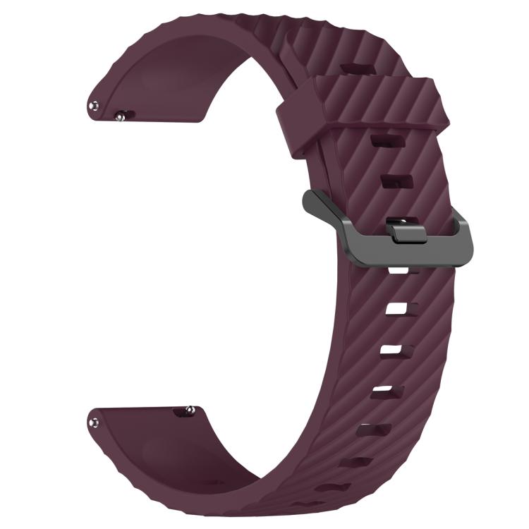 22mm Kalebol Steel Buckle Spruce Silicone Watch Band(Wine Red) - free shipping - PMc TechLife - Order now!