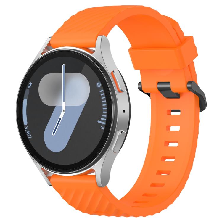 22mm Kalebol Steel Buckle Spruce Silicone Watch Band(Orange) - free shipping - PMc TechLife - Order now!
