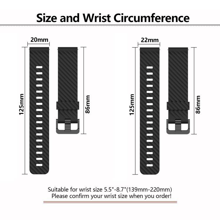 22mm Kalebol Steel Buckle Spruce Silicone Watch Band(Cream Color) - free shipping - PMc TechLife - Order now!