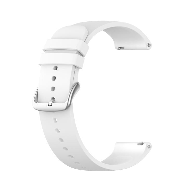 20mm Kalebol Round Tail Silicone Watch Band(White) - 20mm Bands by Kalebol | Online Shopping South Africa | PMc TechLife | Buy Now Pay Later Mobicred