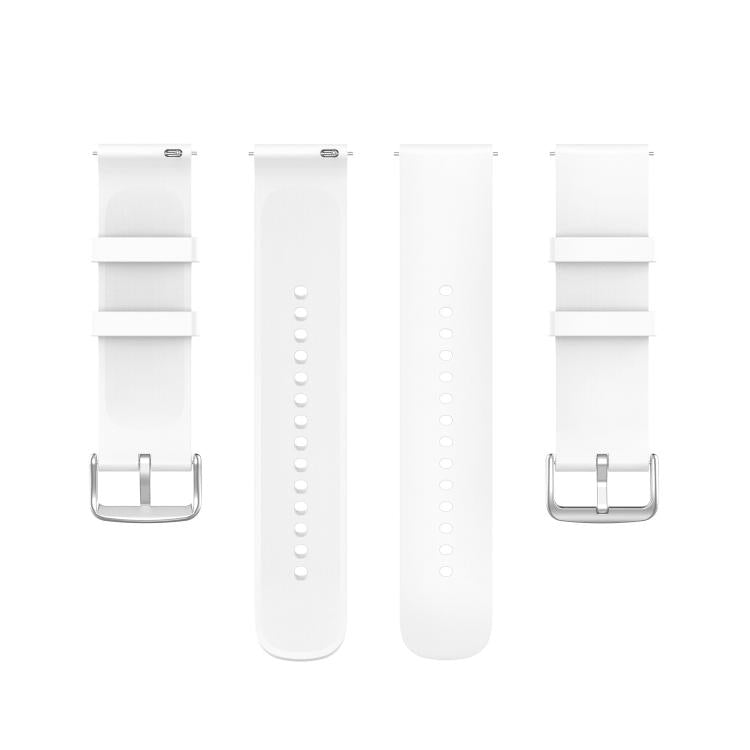 20mm Kalebol Round Tail Silicone Watch Band(White) - 20mm Bands by Kalebol | Online Shopping South Africa | PMc TechLife | Buy Now Pay Later Mobicred