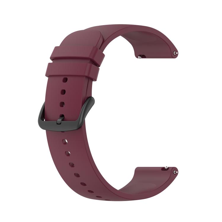 20mm Kalebol Round Tail Silicone Watch Band(Wine Red) - 20mm Bands by Kalebol | Online Shopping South Africa | PMc TechLife | Buy Now Pay Later Mobicred