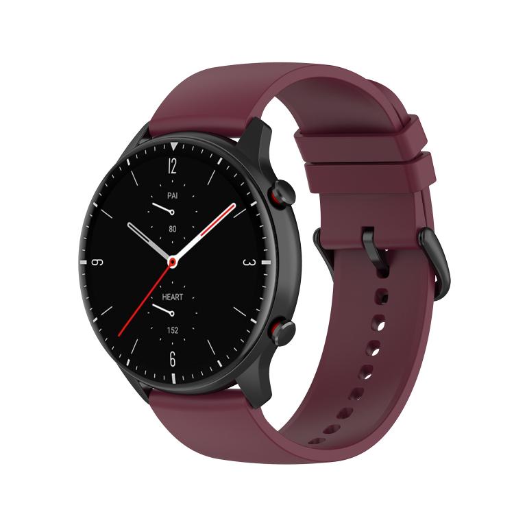 22mm Kalebol Round Tail Silicone Watch Band(Wine Red) - free shipping - PMc TechLife - Order now!