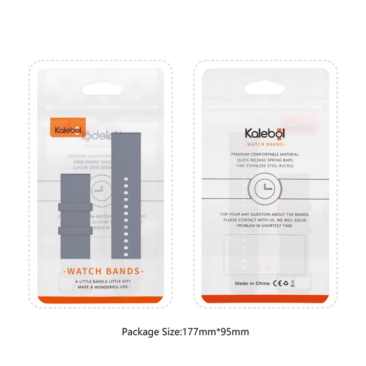 20mm Kalebol Round Tail Silicone Watch Band(Roland Purple) - 20mm Bands by Kalebol | Online Shopping South Africa | PMc TechLife | Buy Now Pay Later Mobicred