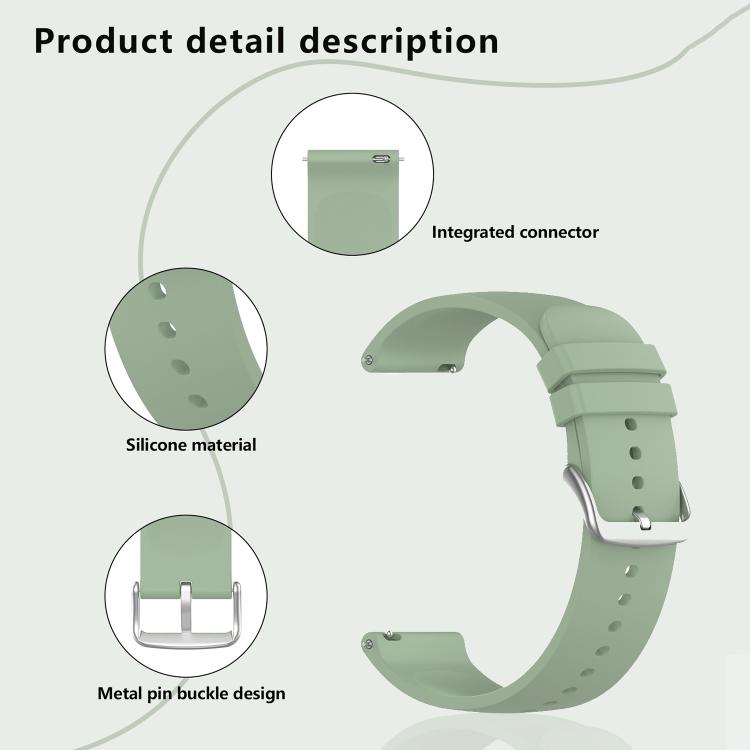 22mm Kalebol Round Tail Silicone Watch Band(Orange) - 22mm Bands by Kalebol | Online Shopping South Africa | PMc TechLife | Buy Now Pay Later Mobicred