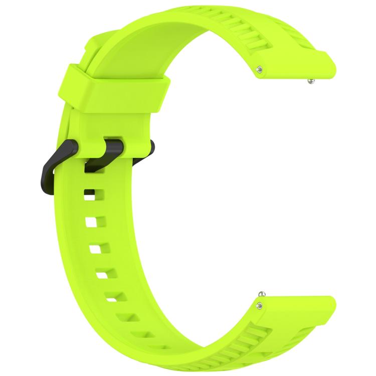 20mm Kalebol Black Buckle Tire Pattern Silicone Watch Band(Lime) - free shipping - PMc TechLife - Order now!