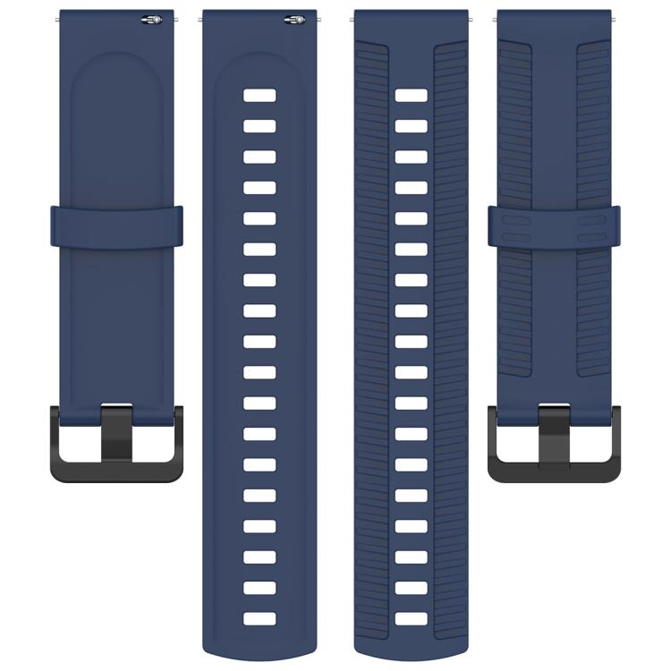 22mm Kalebol Black Buckle Tire Pattern Silicone Watch Band(Navy Blue) - free shipping - PMc TechLife - Order now!