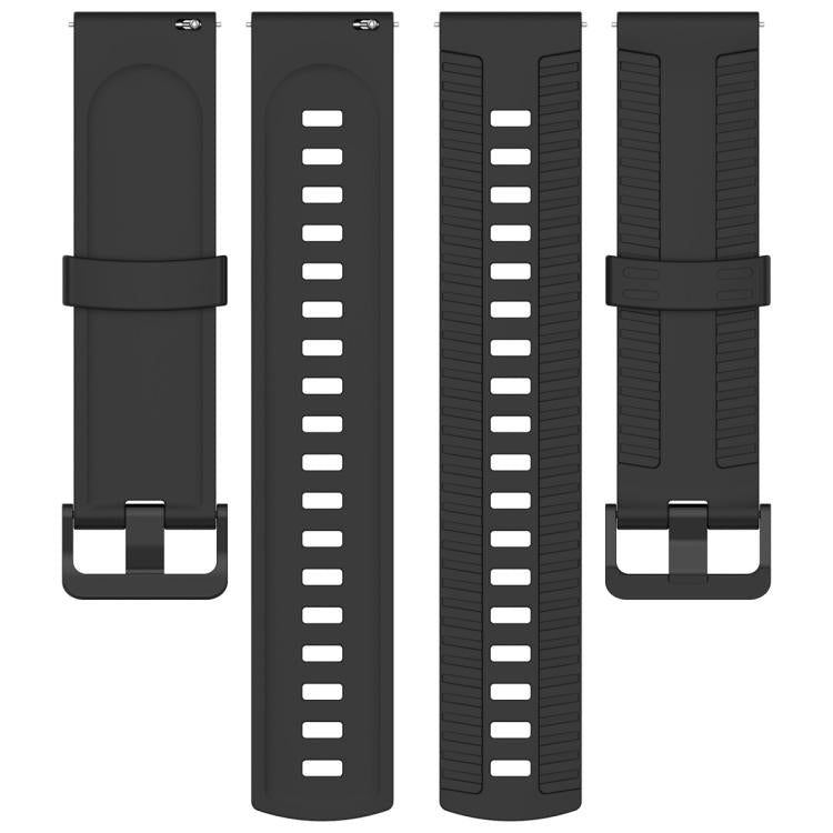 22mm Kalebol Black Buckle Tire Pattern Silicone Watch Band(Black) - free shipping - PMc TechLife - Order now!
