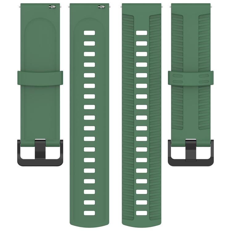 22mm Kalebol Black Buckle Tire Pattern Silicone Watch Band(Army Green) - free shipping - PMc TechLife - Order now!