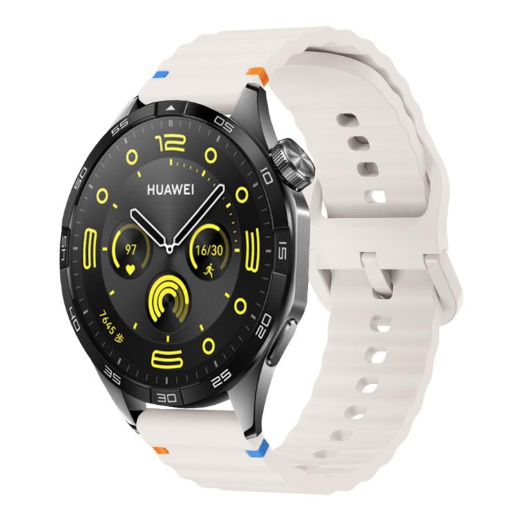 20mm Kalebol Wave Stitch Silicone Watch Band(Starlight) - 20mm Bands by Kalebol | Online Shopping South Africa | PMc TechLife | Buy Now Pay Later Mobicred
