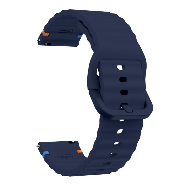 22mm Kalebol Wave Stitch Silicone Watch Band(Midnight Blue) - free shipping - PMc TechLife - Order now!