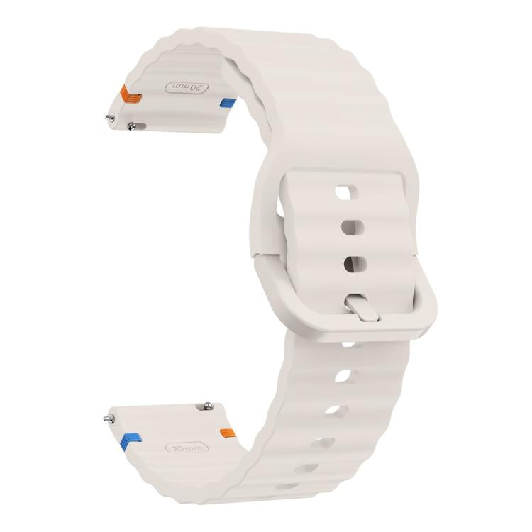 22mm Kalebol Wave Stitch Silicone Watch Band(Starlight) - free shipping - PMc TechLife - Order now!
