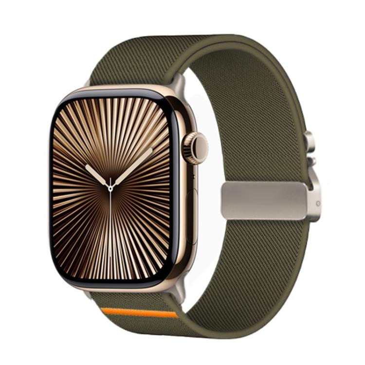 For Apple Watch 42mm / 41mm / 40mm / 38mm Kalebol Parachute Buckle Elastic Nylon Watch Band(Army Green) - free shipping - PMc TechLife - Order now!