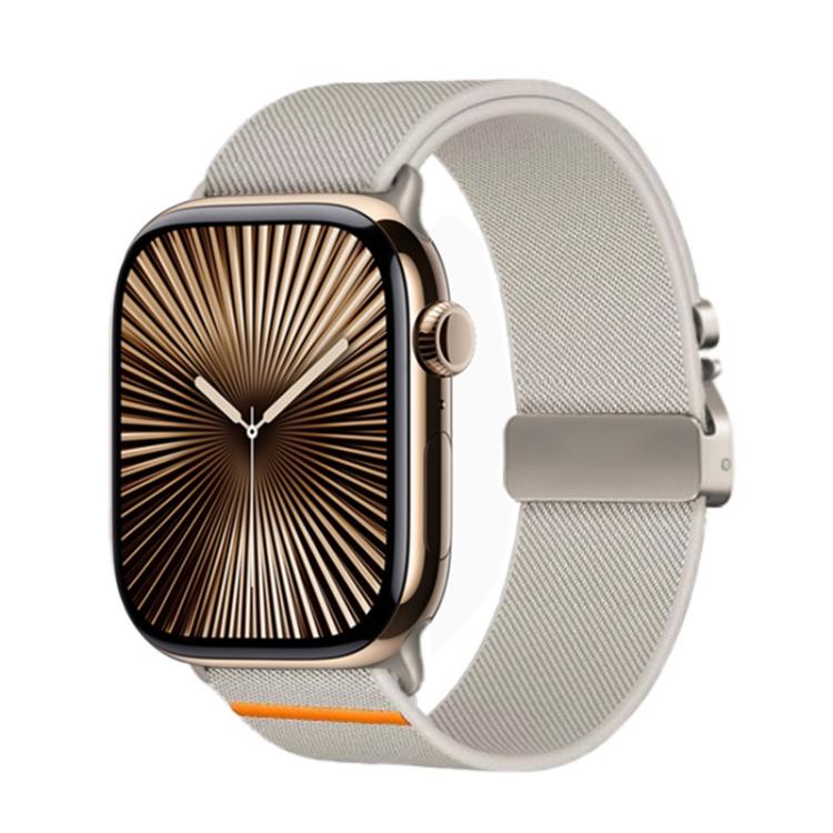 For Apple Watch 42mm / 41mm / 40mm / 38mm Kalebol Parachute Buckle Elastic Nylon Watch Band(Starlight) - free shipping - PMc TechLife - Order now!