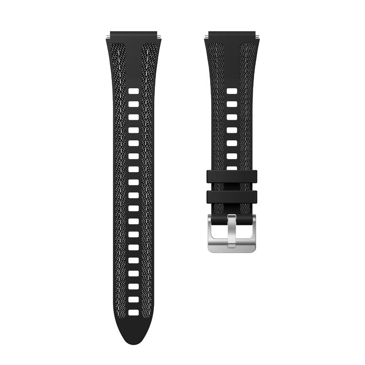 18mm Kalebol Composite Silicone Watch Band(Black) - 18mm Bands by Kalebol | Online Shopping South Africa | PMc TechLife | Buy Now Pay Later Mobicred